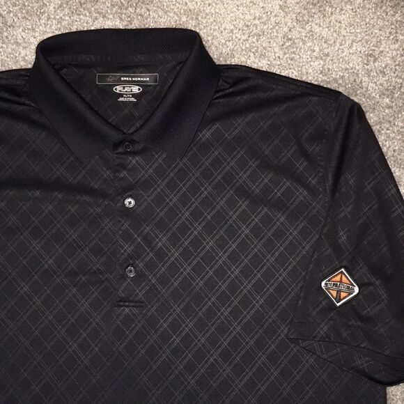 Navistar International Trucks Play Dry Shark Metal Tab polyester polo shirt XL - Picture 1 of 5